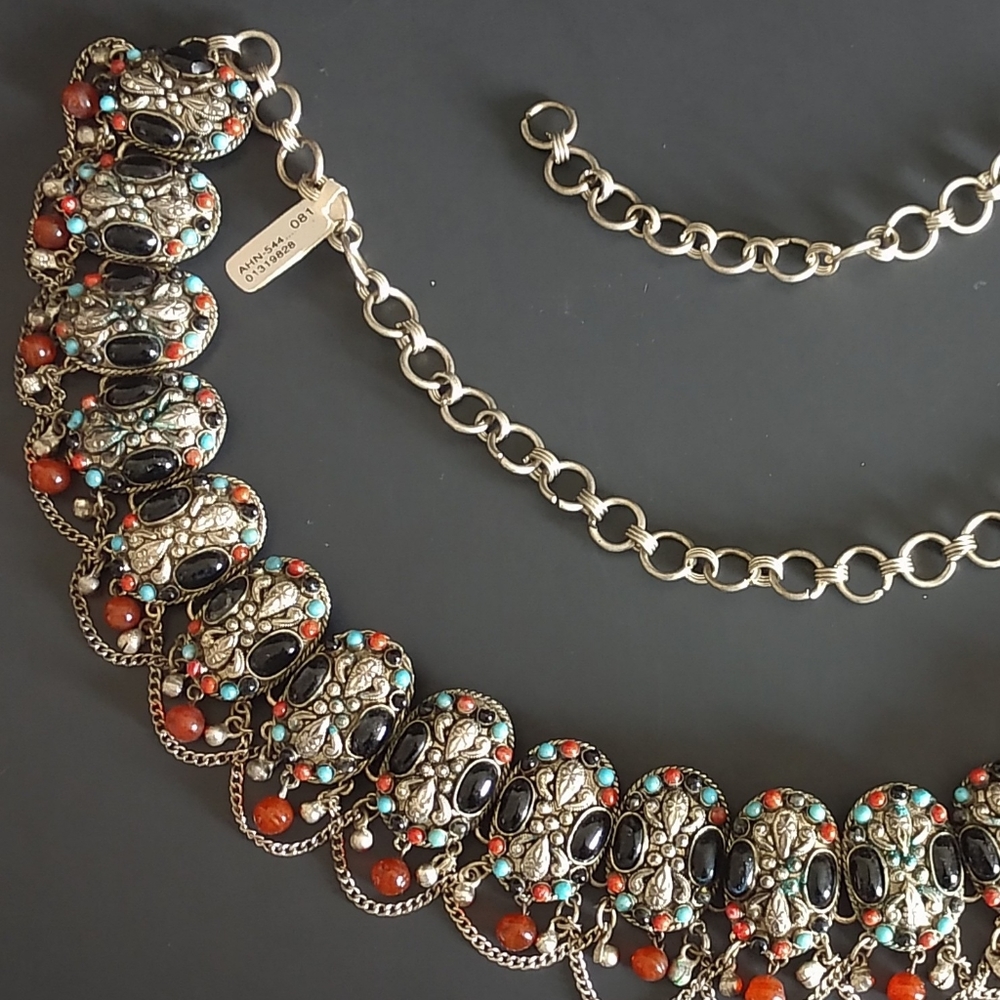 Incredible 🇮🇳 VTG Jewelry Belt Necklace 2"x40"